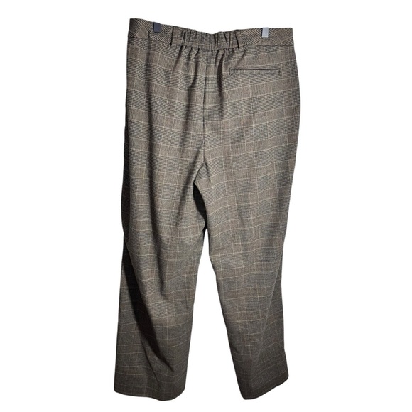 Old Navy High Rise Taylor Wide Leg Plaid Trouser Pants Size Large - Picture 2 of 11